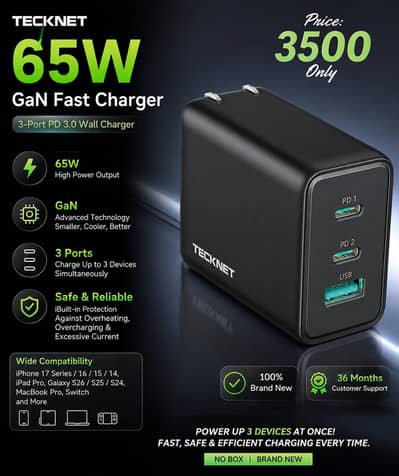 technet  trio original 2 type c 1 usb port