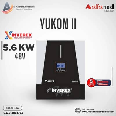 inverex yukon ii 5.6 48V solar inverter just like brand new