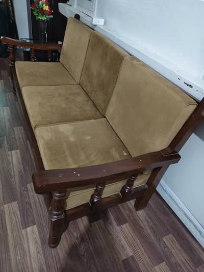 five seater wodden sofa