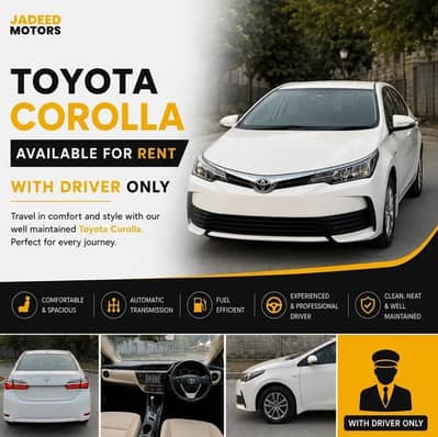 Toyota Corolla GLI Available for Rent