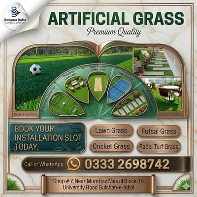 Artificial Grass| Turf Grass| Cricket Grass|Futsal Grass| Padel Turf