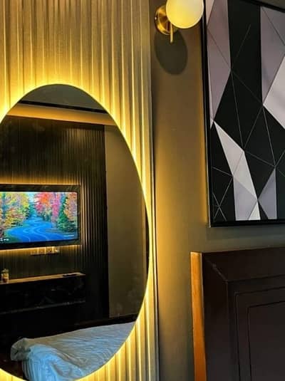 Daily basis and weekly basis one bedroom fully furnished luxury apartments available for rent Gulberg greens Islamabad