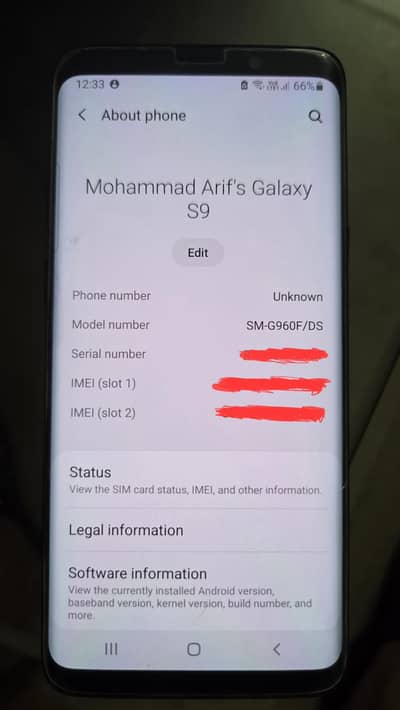 Forsale Samsung Galaxy S9 Edge Mobile Phone