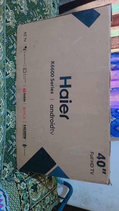 Haier 40" K6600 Series Android Smart LED TV – Full HD, Original Remot