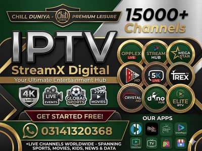 Opplex IPTV , Mega, Geo, B1G, Starshare, Crystal, Dino, 5G IPTV