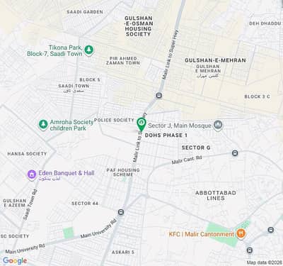 Main Road Jinah Avenue Facing Lease Plot For Sale
