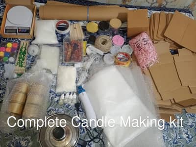 Complete Candle Making Kit with Materials, Packaging & Equipments