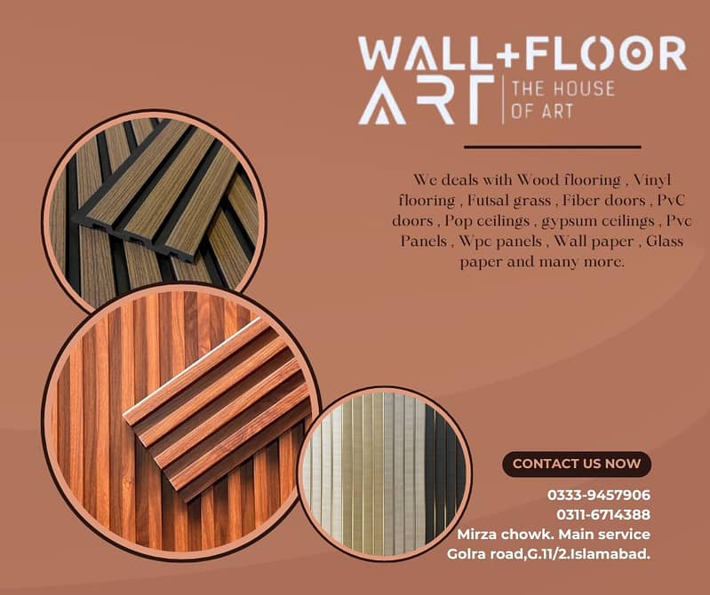 PVC wall Panels / WPC Fluted panel / Hard panel / solid panel 2