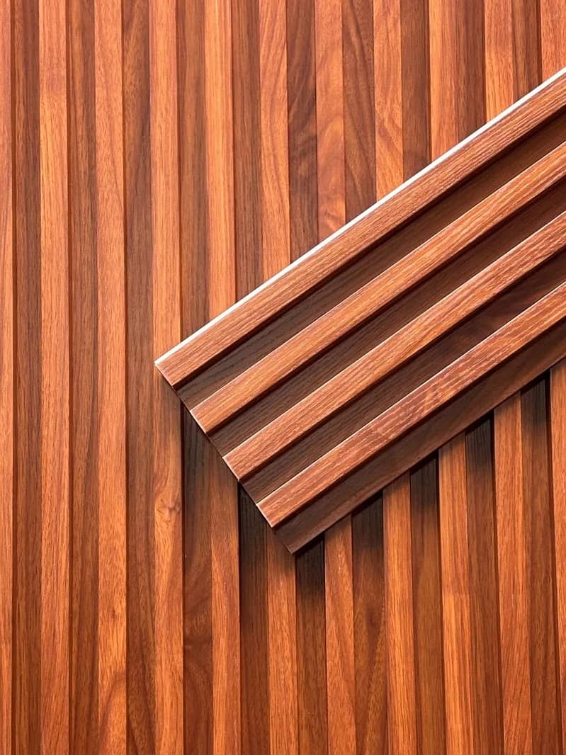 PVC wall Panels / WPC Fluted panel / Hard panel / solid panel 7