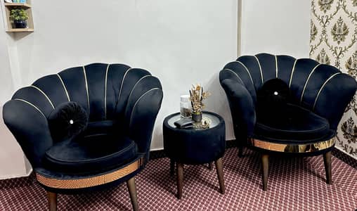 2 sofa and 1 table new velvet 03221423426