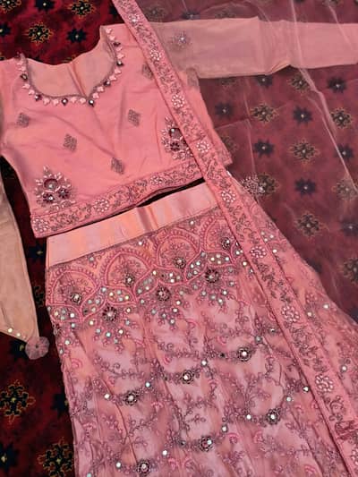 Beautiful Soft Pink Indian Style Lehenga