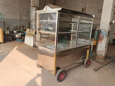 stainless steel burger shawarma and fries counter for sale