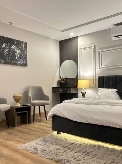 Daily basis weekly basis Two bedrooms fully furnished luxury apartments available for rent Gulberg greens Islamabad