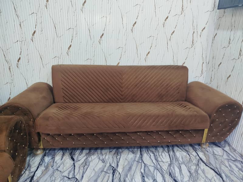 Sofa cum Bed 3-Seater (10/10 Condition) with Storage 1
