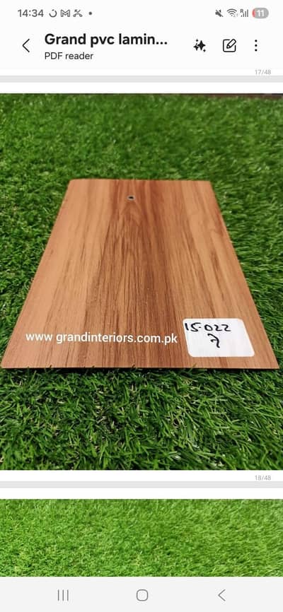 Vinyl flooring laminated wooden spc PVC floor by Grand interiors