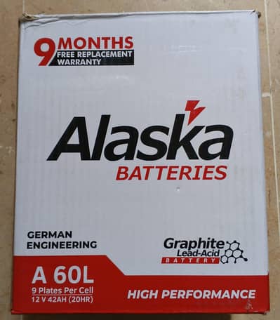 Alaska 12v (9 Plates ) New Battery