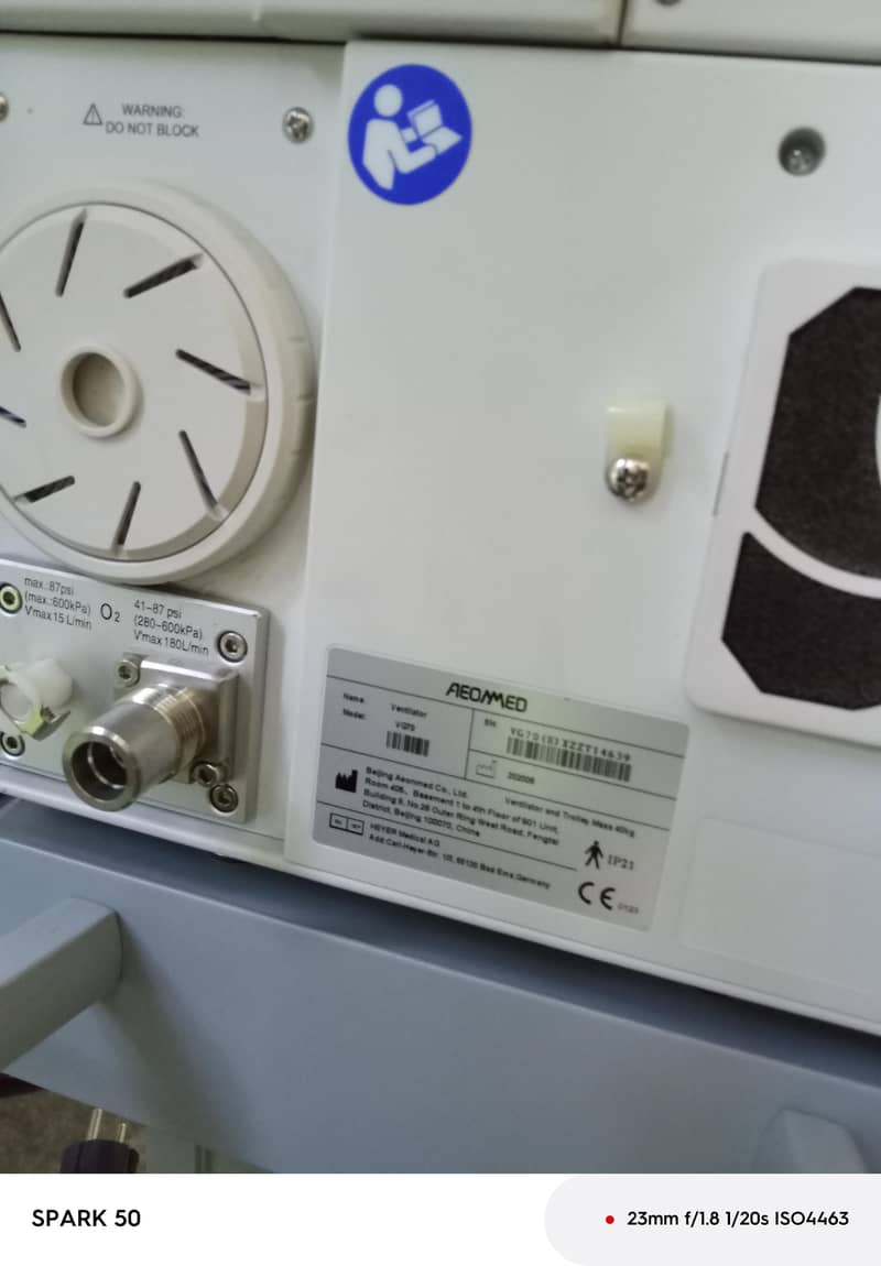 ventilator machine vg70 6