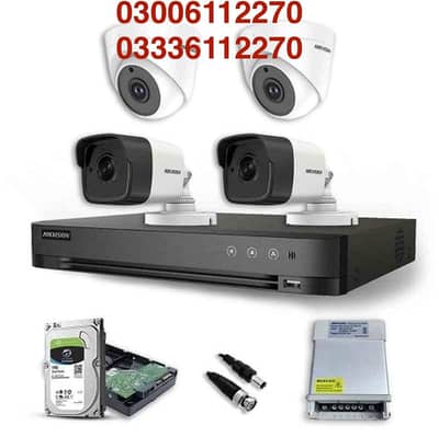 Cctv camera with complete setup