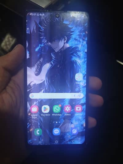 Samsung Mobile A71 with Box only panel break