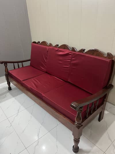 wooden sofa’s with chairs