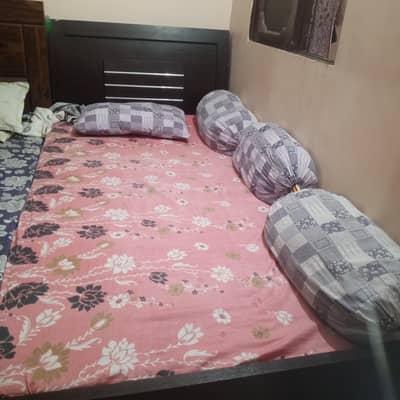Wooden Single Bed – Strong & Good Condition