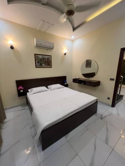 furnished p 11B villa with basement for rent in Bahria town karachi