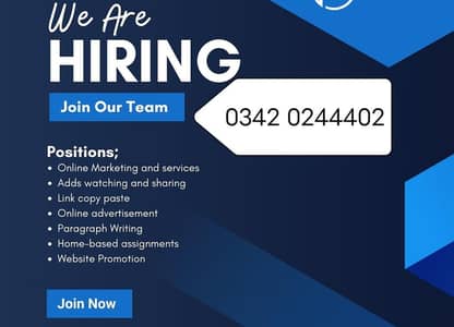 Online Jobs/ Full-Time / Part-Time jobs available / website Work