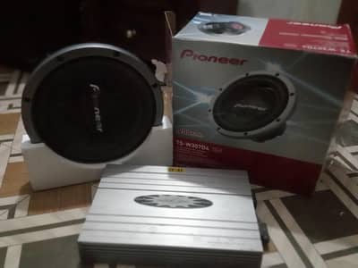 pioneer D-4 woofer + power amplifier