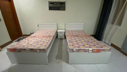 Two Single Beds With Medicated Mattress For Sale