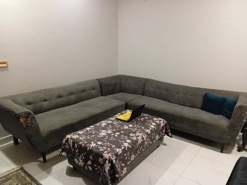 sofa  set L shape. 1
