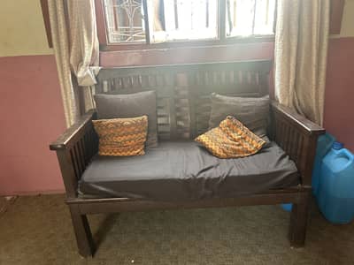 Wodden brown sofa set 4 by 4