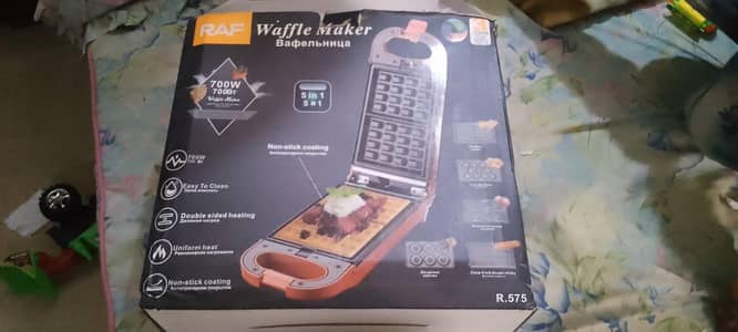 RAF 5 in 1 Waffle, Cupcake & Donut Maker - Imported - Brand New