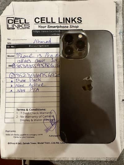 IPHONE 13 PRO MAX jv 128gb
