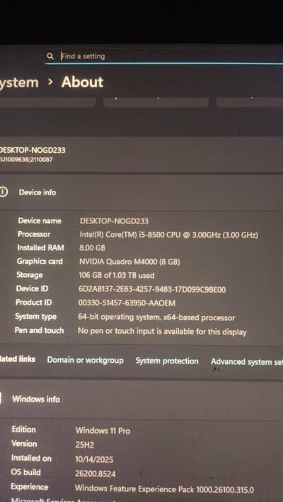 pc for sale 8 GB graphics card