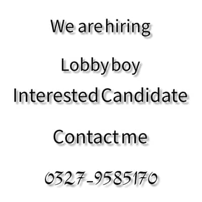 Lobby boy