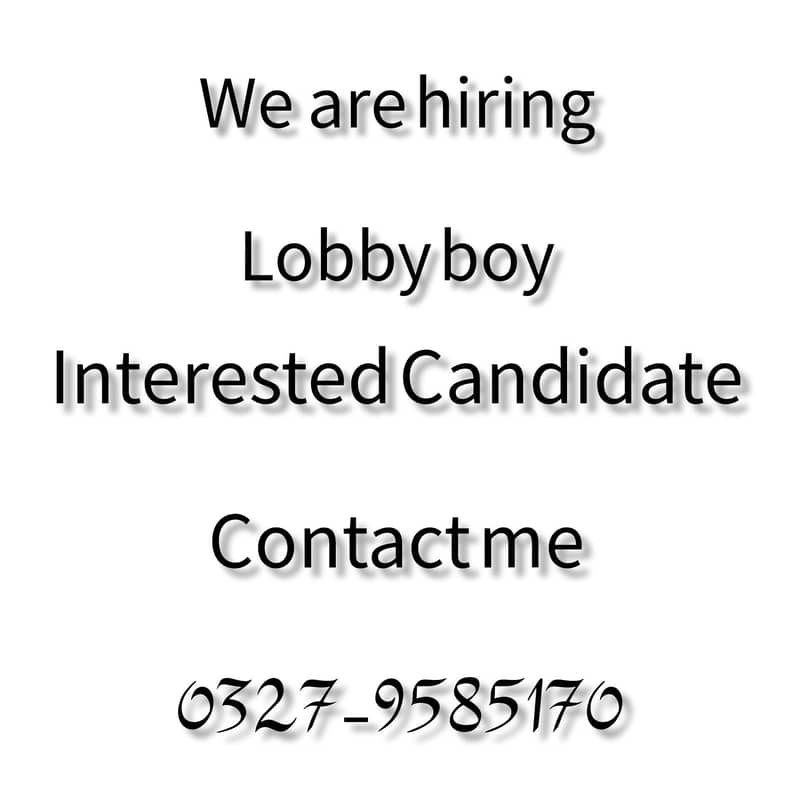 Lobby boy 0