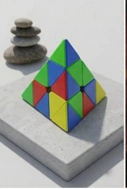Premium Pyraminx Triangle Magic Cube - Smooth Turning Speed Puzzle