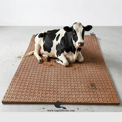 cow rubber mat  almost new
