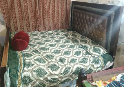 Wooden Double Bed  in 8/10 Condition Without Mattress
