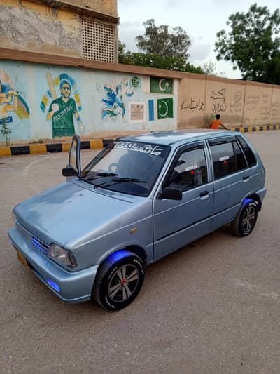 mehran 2005 with LPG petrol tubeless tyres allowirims engine ok