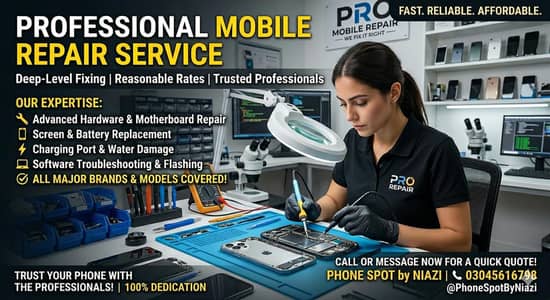 Professional Mobile fone repairing services