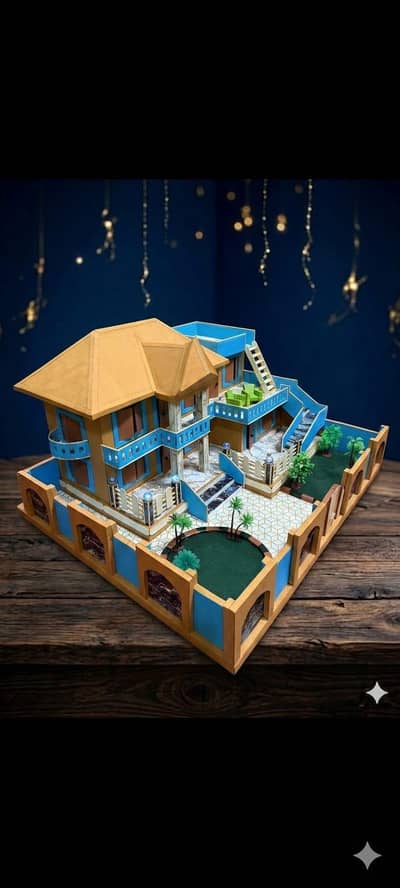 BEAUTIFUL HANDMADE MINIATURE HOUSE FOR SALE - PREMIUM HANDICRAFT