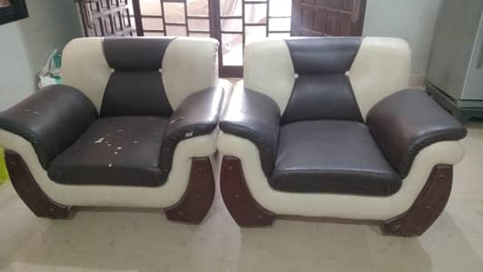 7-Seater Sofa Set Available for Urgent Sale! (3+2+1+1)