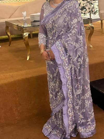 saree / branded saree / handmade embroidery / designer saree
