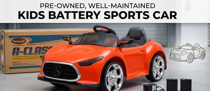 Kids Battery Operated Sports Car (ToyisLand A-Class) – With Original