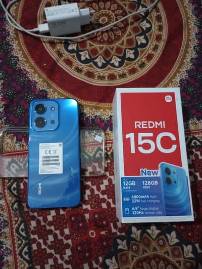 Redmi 15C 6+6 gb 128gb 11 month warranty