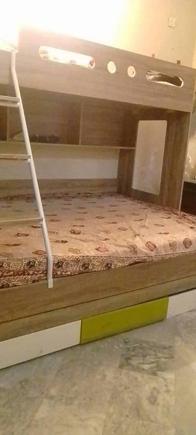 Branded wooden bunk bed