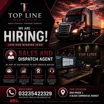 Sales Agent Required for USA Truck Dispatch Campaign