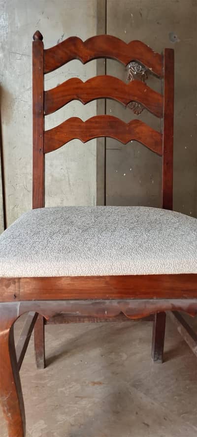 Pure Wooden table with six chairs