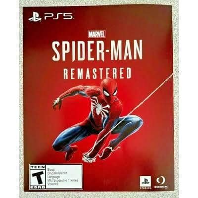 Spiderman Remastered PS5 Digital Edition